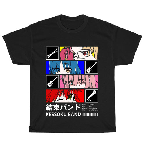 Kessoku Band (Bocchi the Rock!) Logo Men's Unisex T Shirt Size S to 3XL
