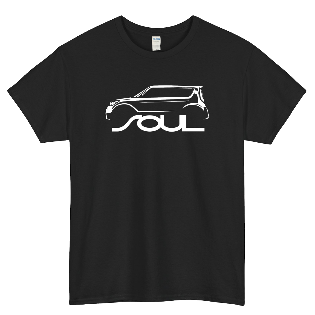 Kia Soul Outline Gen LOGO Unisex Short Sleeve T-Shirt Size S-3XL - P