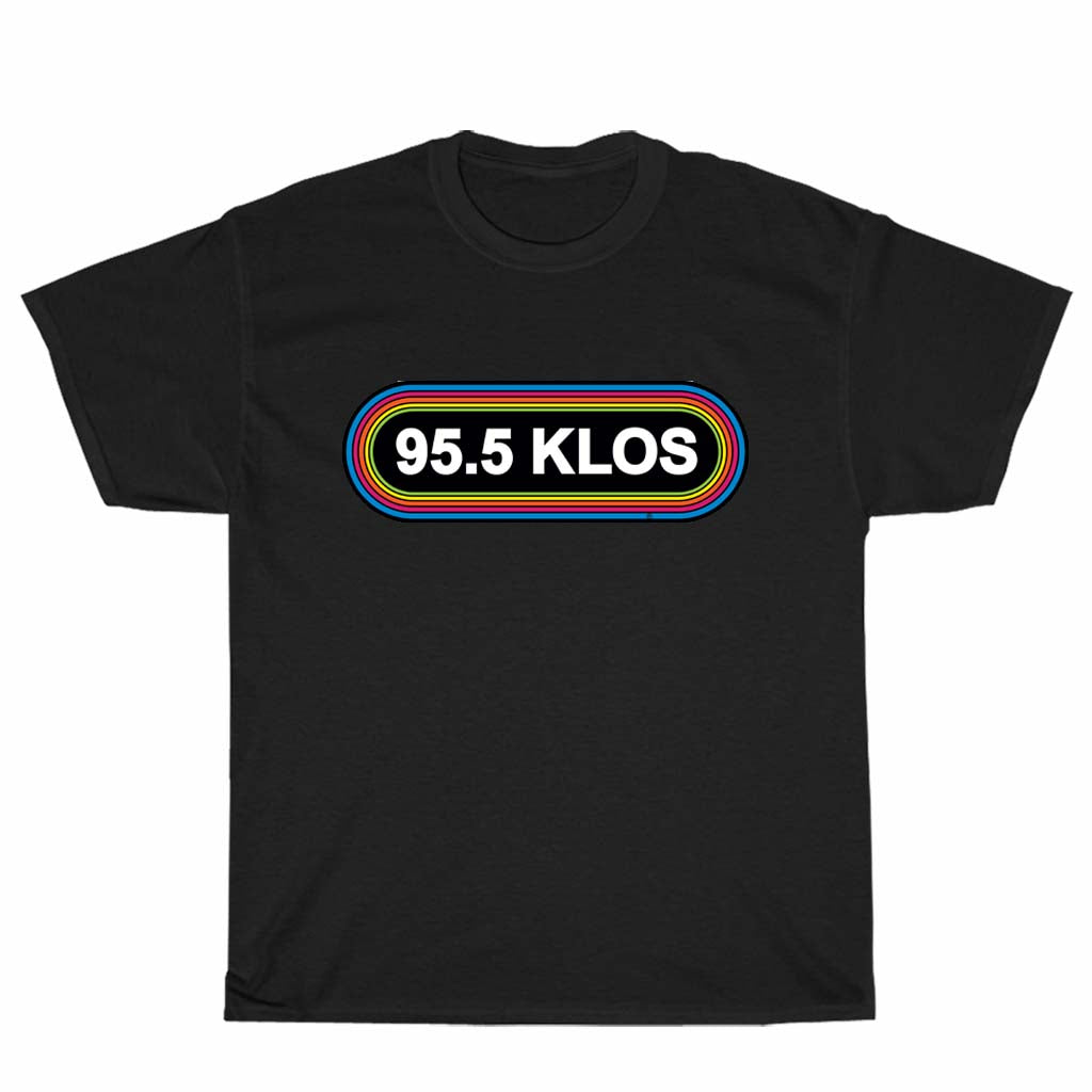 Klos Men's Black T-shirt Logo Unisex Men's T Shirt Size S to 3XL