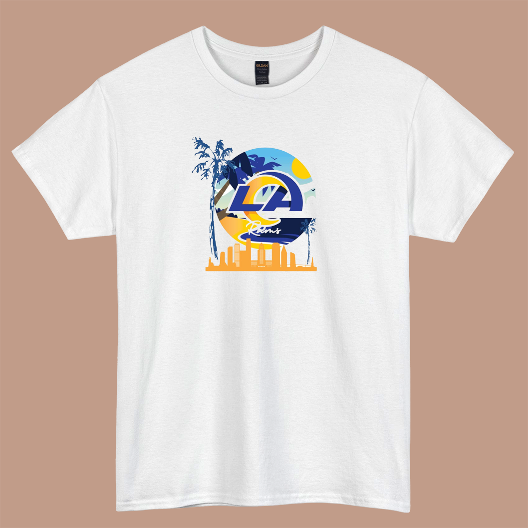 LA Rams logo short sleeve t shirt S-3XL-P