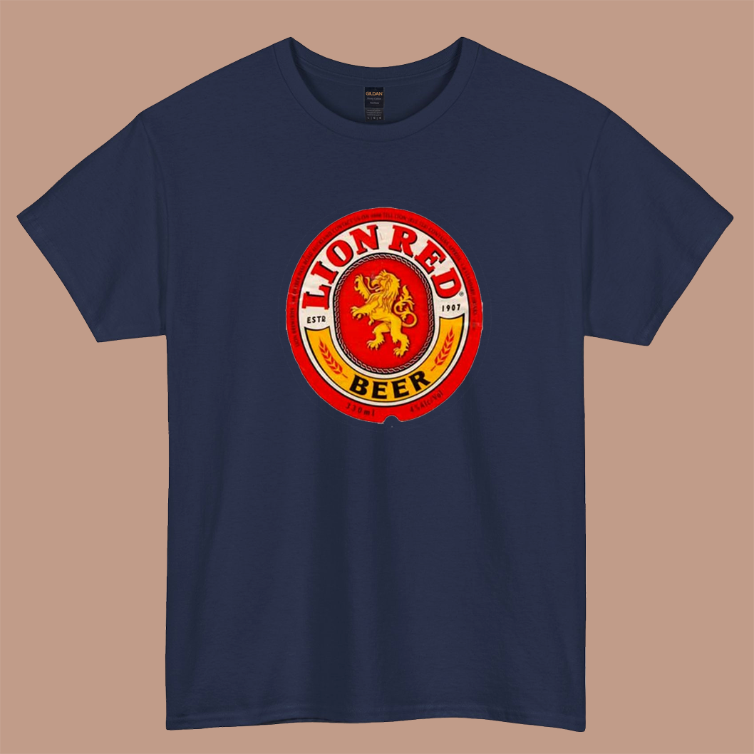 LION BEER LOGO SHORT SLEEVE T SHIRT S-3XL-P