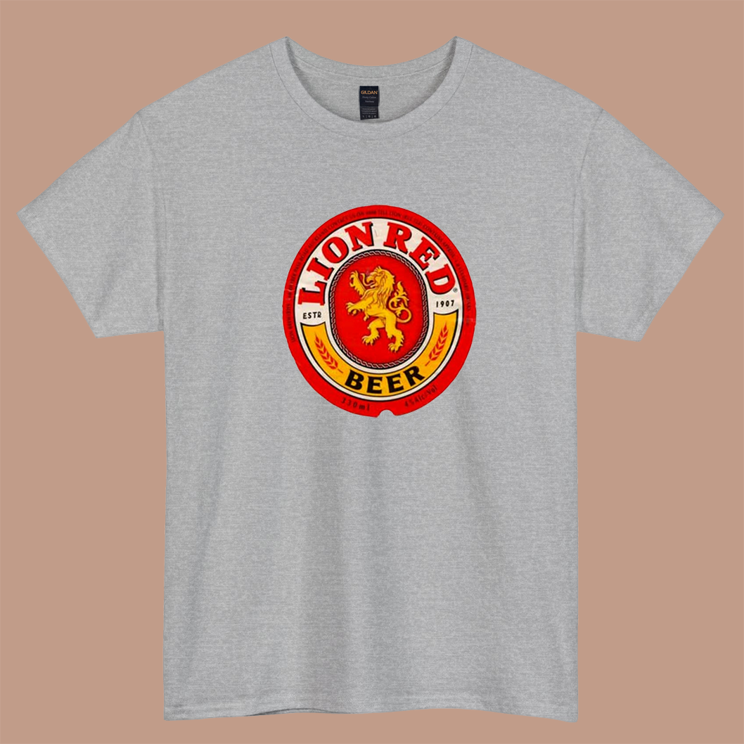 LION BEER LOGO SHORT SLEEVE T SHIRT S-3XL-P