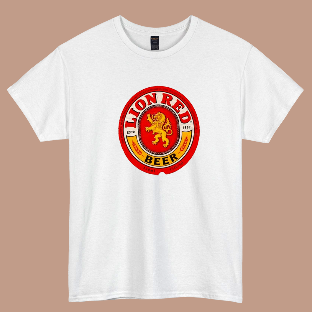 LION BEER LOGO SHORT SLEEVE T SHIRT S-3XL-P