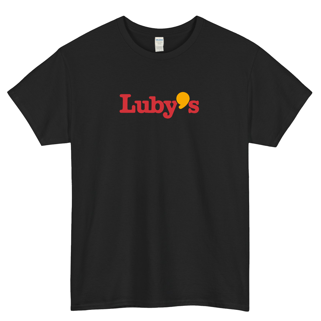 LUBY'S CAFETERIA RESTAURANT logo SHORT SLEEVE T SHIRT -P