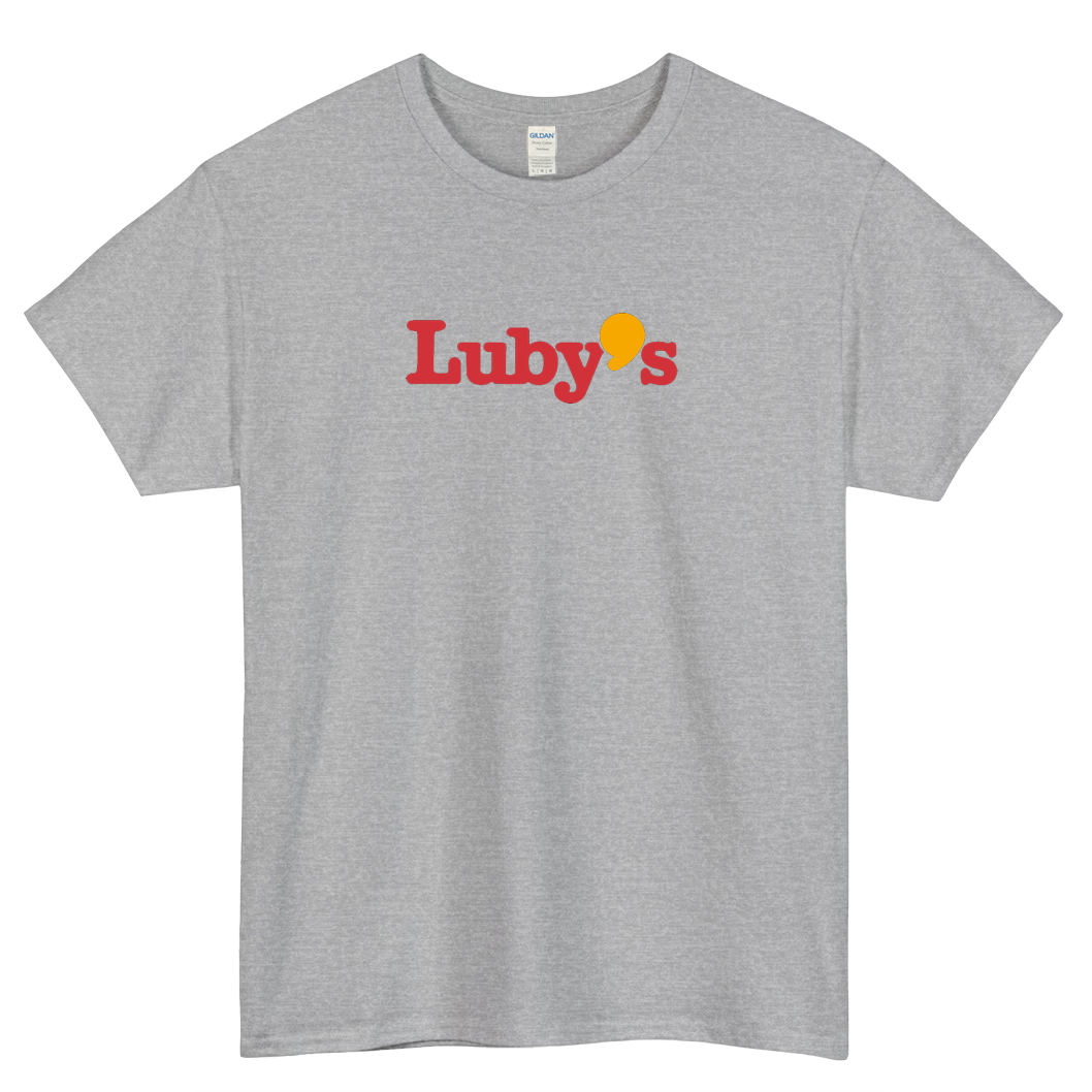 LUBY'S CAFETERIA RESTAURANT logo SHORT SLEEVE T SHIRT -P