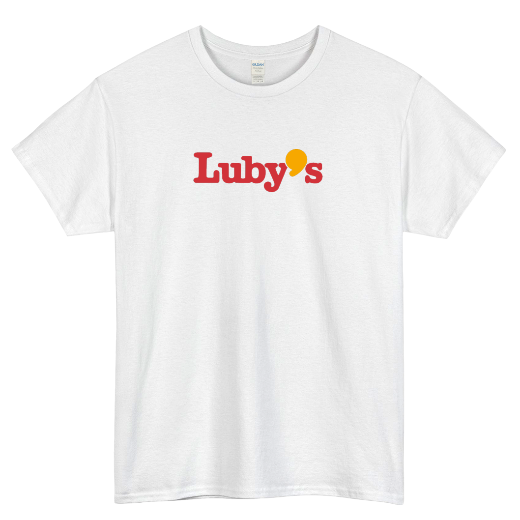 LUBY'S CAFETERIA RESTAURANT logo SHORT SLEEVE T SHIRT -P