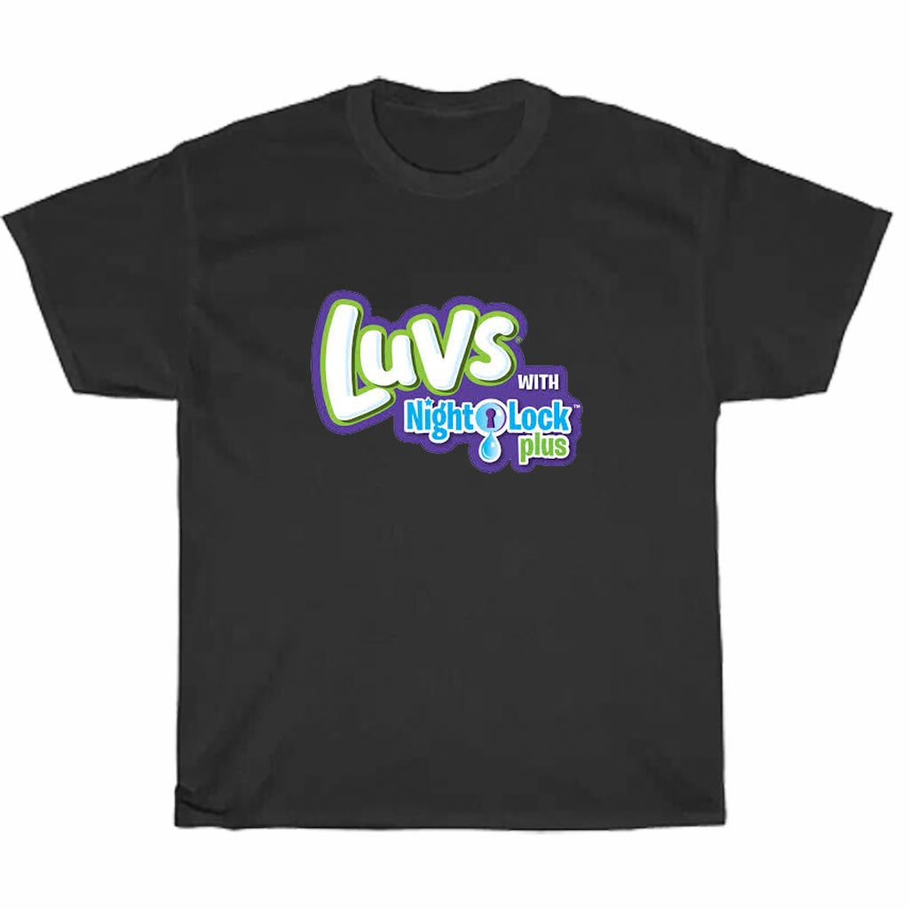 LUVS Baby Diapers Logo Men's Unisex T Shirt Size S to 3XL