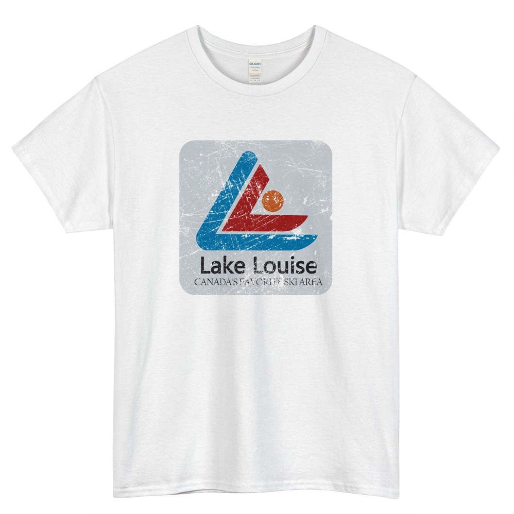 Lake Louise Vintage Ski Logo Mens Unisex Short Sleeve T-Shirt Size S-3XL - P