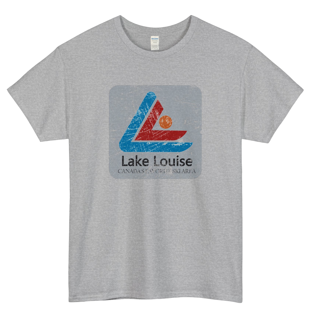 Lake Louise Vintage Ski Logo Mens Unisex Short Sleeve T-Shirt Size S-3XL - P