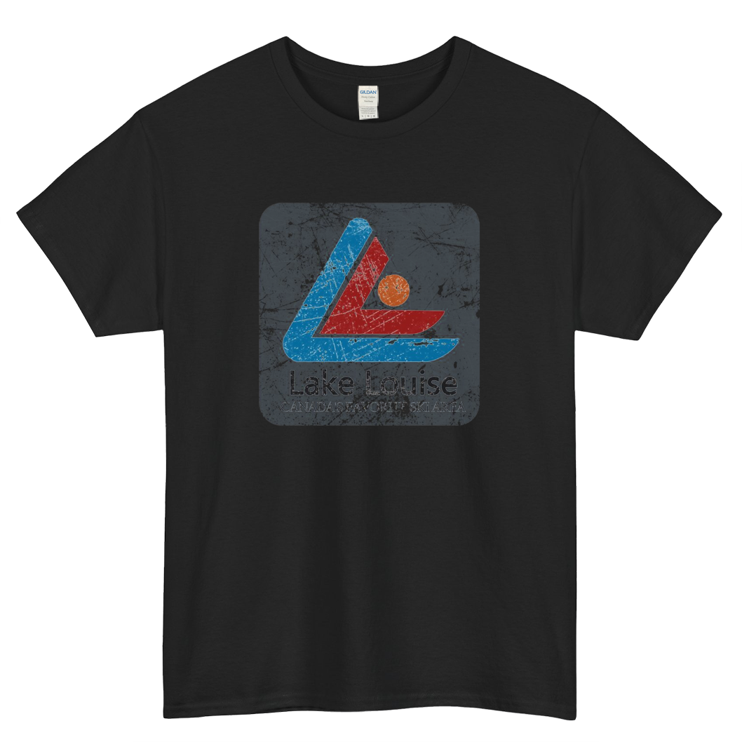 Lake Louise Vintage Ski Logo Mens Unisex Short Sleeve T-Shirt Size S-3XL - P