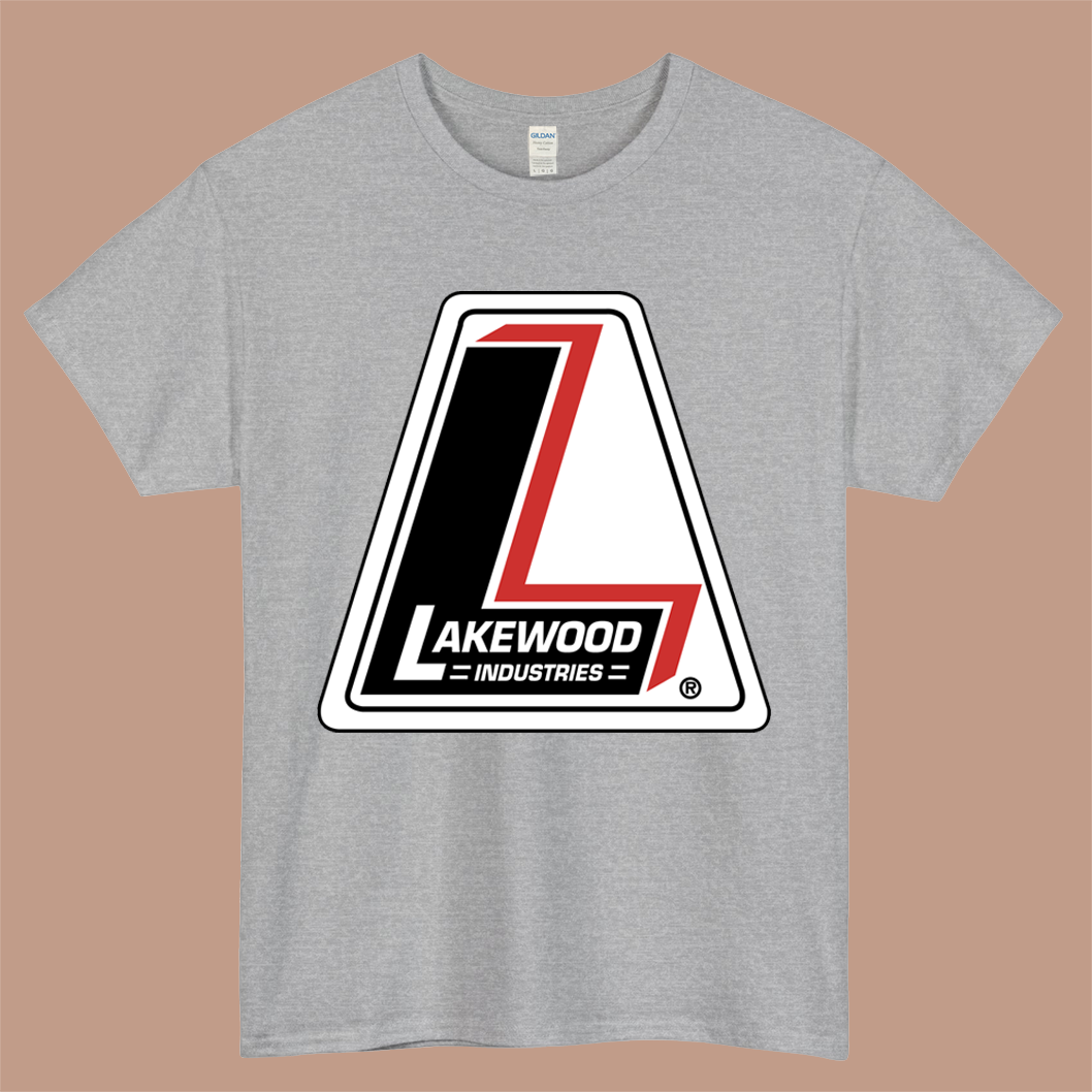 Lakewood Industries Logo Mens Unisex Short Sleeve Gray T-Shirt Size S-3XL