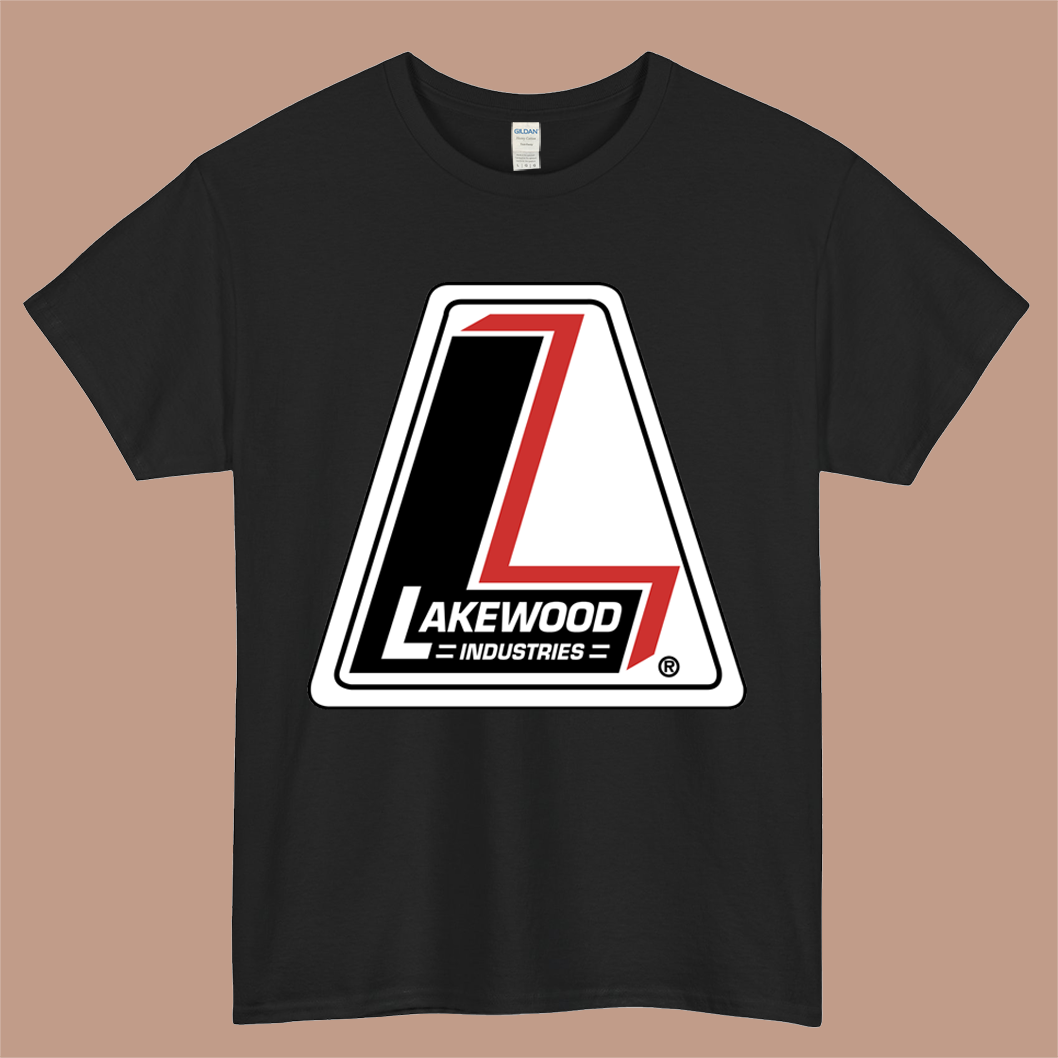Lakewood Industries Logo Mens Unisex Short Sleeve Black T-Shirt Size S-3XL