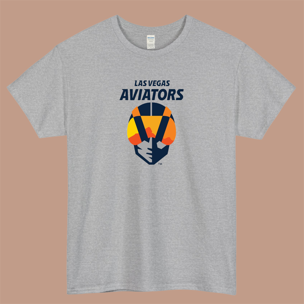 Las Vegas Aviators Logo Mens Unisex Short Sleeve T-Shirt Size S-3XL - P