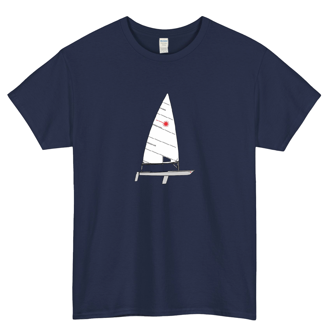 Laser Sailboat Short Sleeve T-Shirt Size S-3XL -P