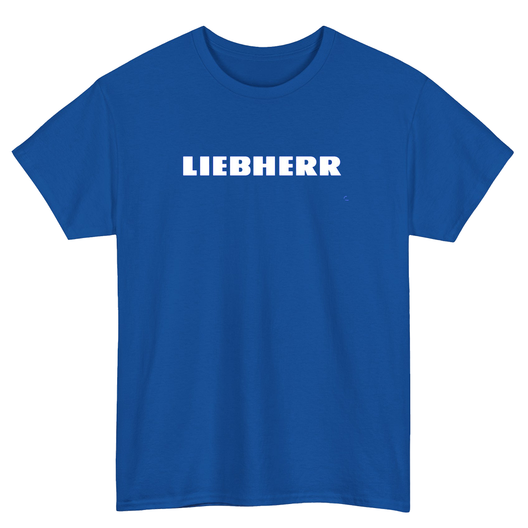 Liebherr Crane Logo Short Sleeve T-Shirt Size S-3XL - P