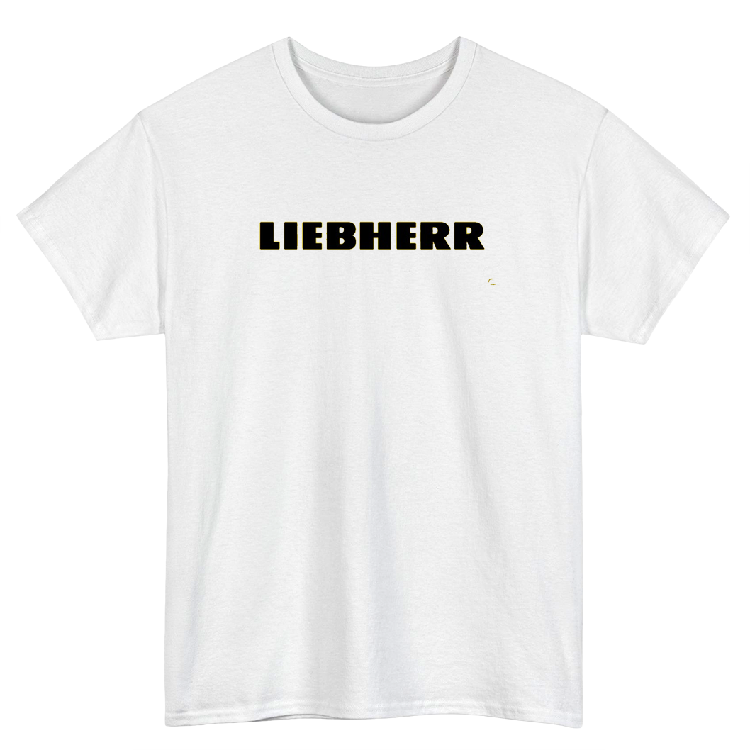 Liebherr Crane Logo Short Sleeve T-Shirt Size S-3XL - P