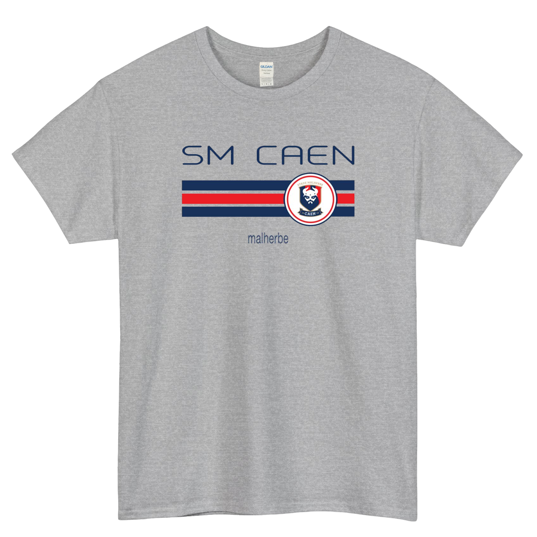 Ligue 2 - SM Caen Home Red Logo Mens Unisex Short Sleeve T-Shirt Size S-3XL - P