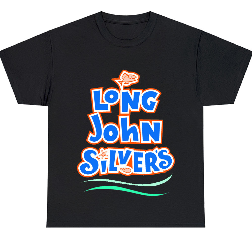 Long John Silver's Logo Men's Unisex T Shirt Size S to 3XL