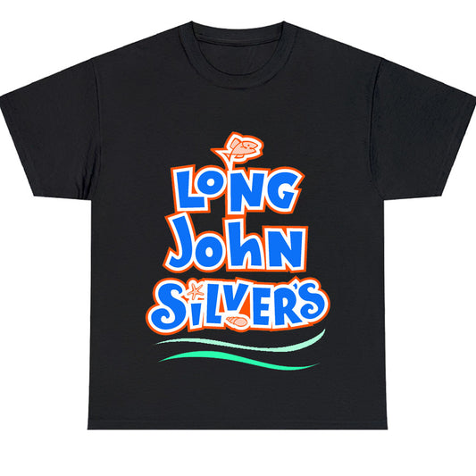 Long John Silver's Logo Men's Unisex T Shirt Size S to 3XL