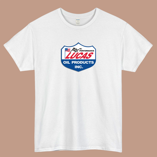 Lucas Oil Logo Mens Unisex Short Sleeve T-Shirt Size S-3XL - P