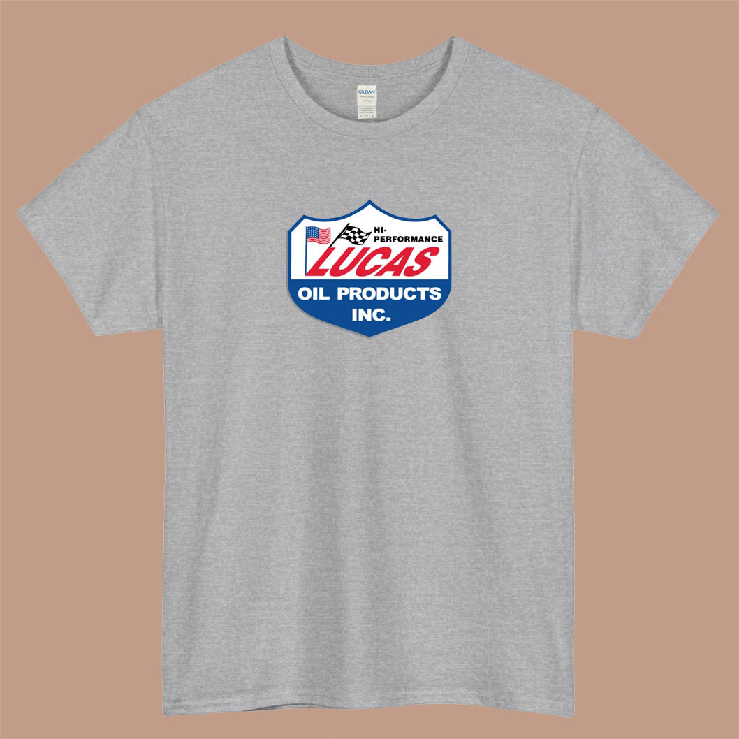 Lucas Oil Logo Mens Unisex Short Sleeve T-Shirt Size S-3XL - P