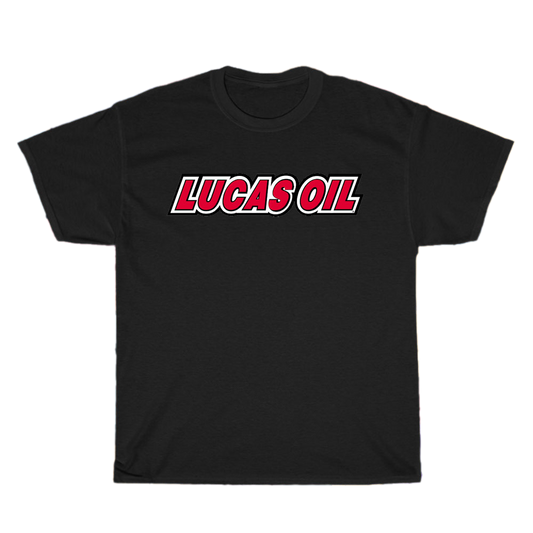 Lucas Oil Drag Racing logo Men's Unisex T Shirt Size S to 3XL