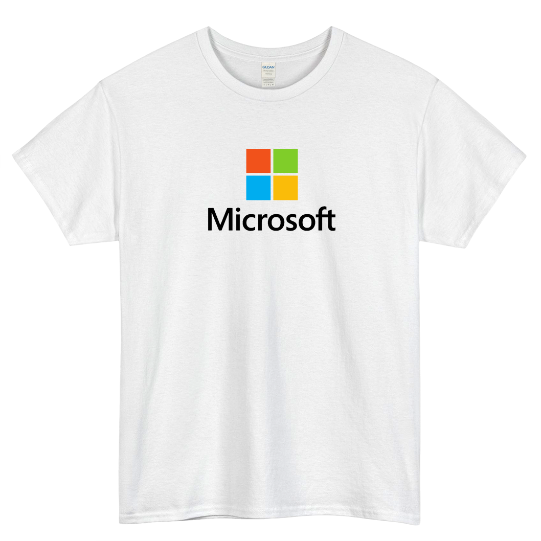 MICROSOFT SERVICES LOGO SHORT SLEEVE T SHIRT -P