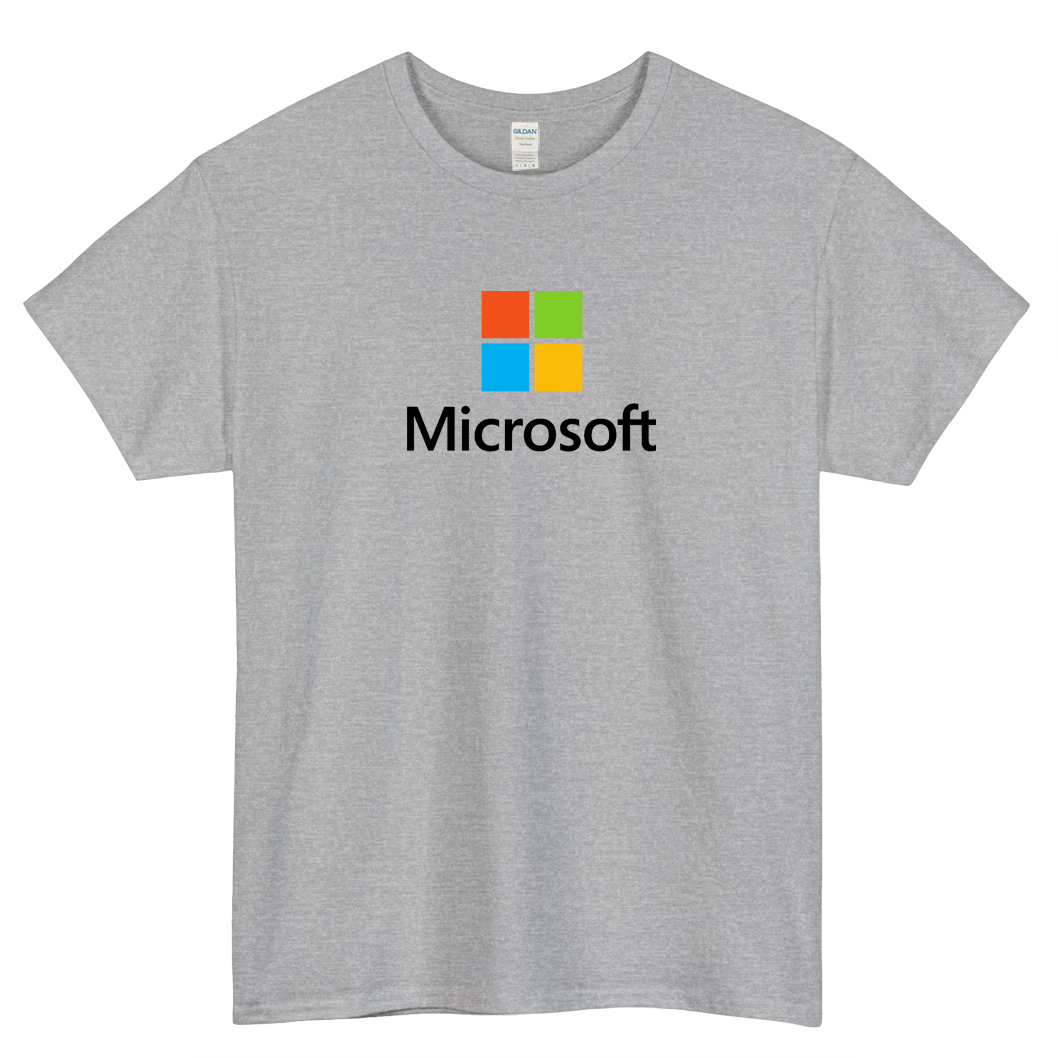 MICROSOFT SERVICES LOGO SHORT SLEEVE T SHIRT -P