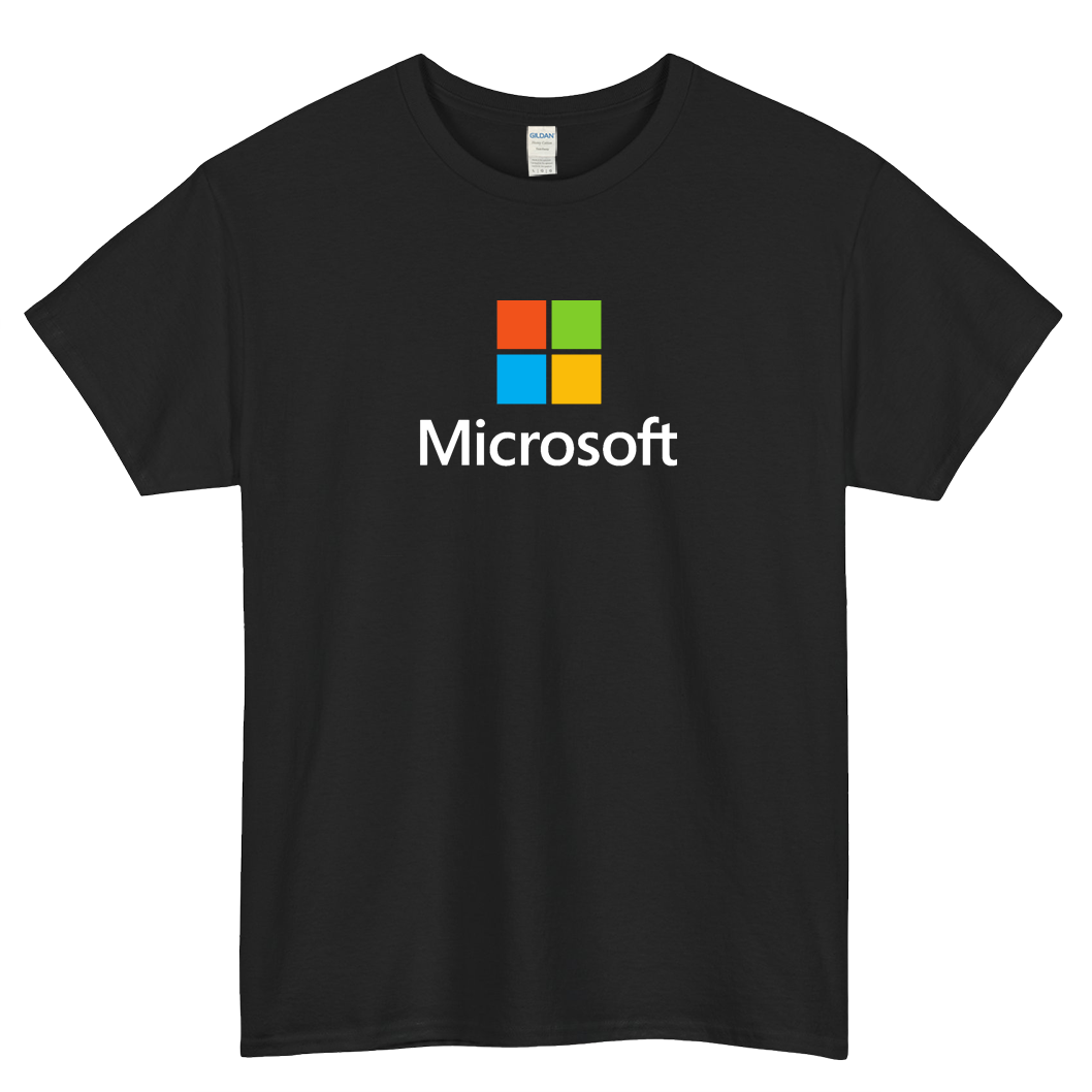 MICROSOFT SERVICES LOGO SHORT SLEEVE T SHIRT -P