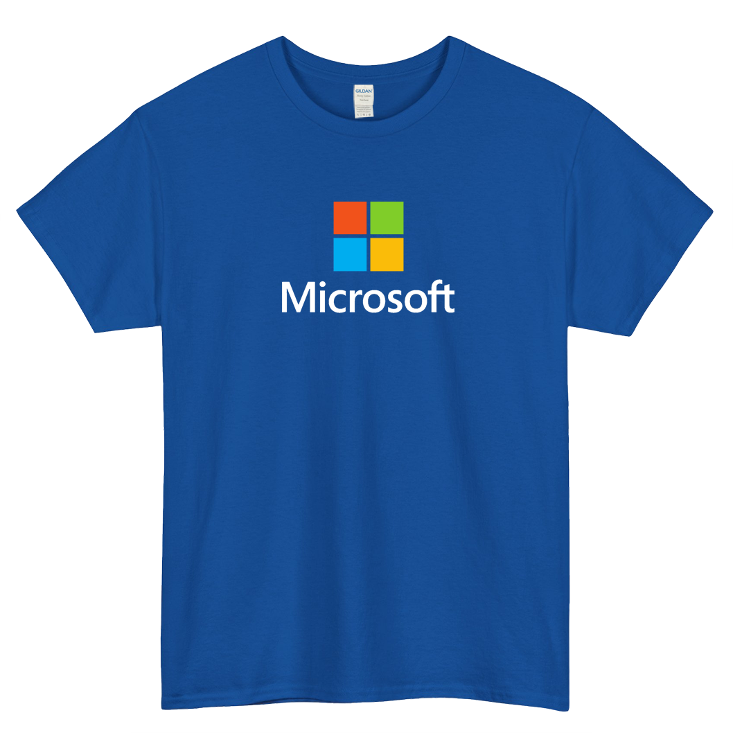 MICROSOFT SERVICES LOGO SHORT SLEEVE T SHIRT -P