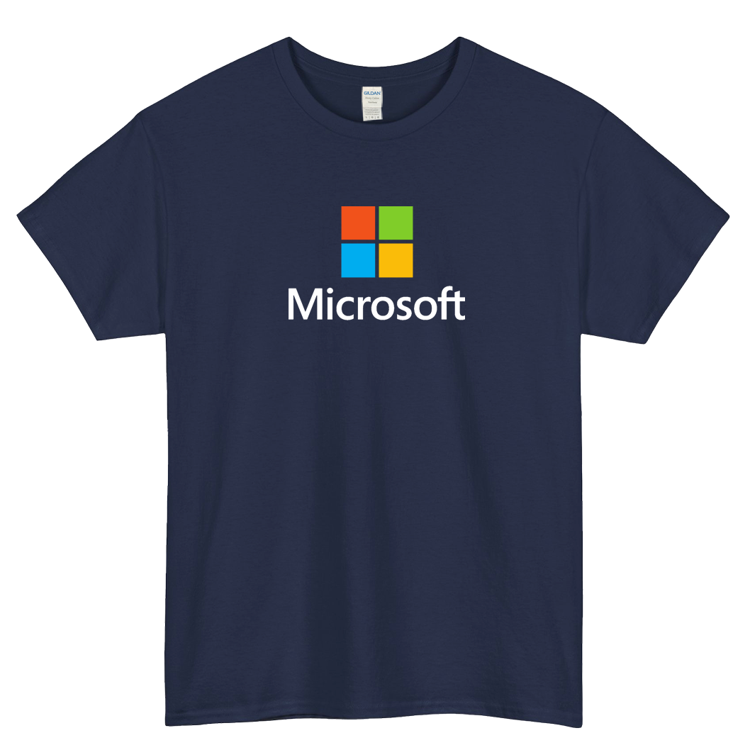 MICROSOFT SERVICES LOGO SHORT SLEEVE T SHIRT -P