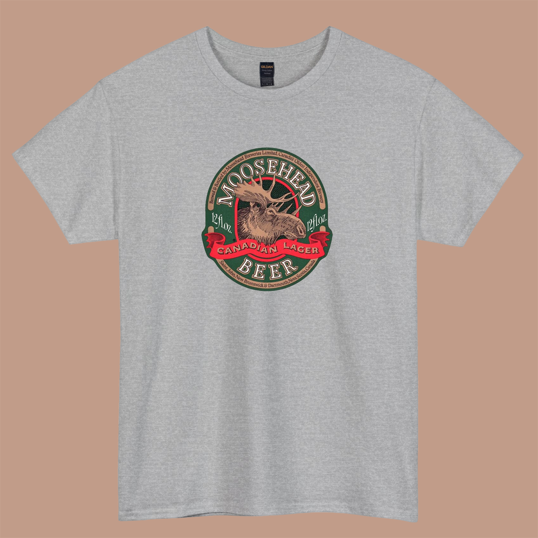 MOOSEHEAD Canadian Logo short sleeve t shirt S-3XL- P