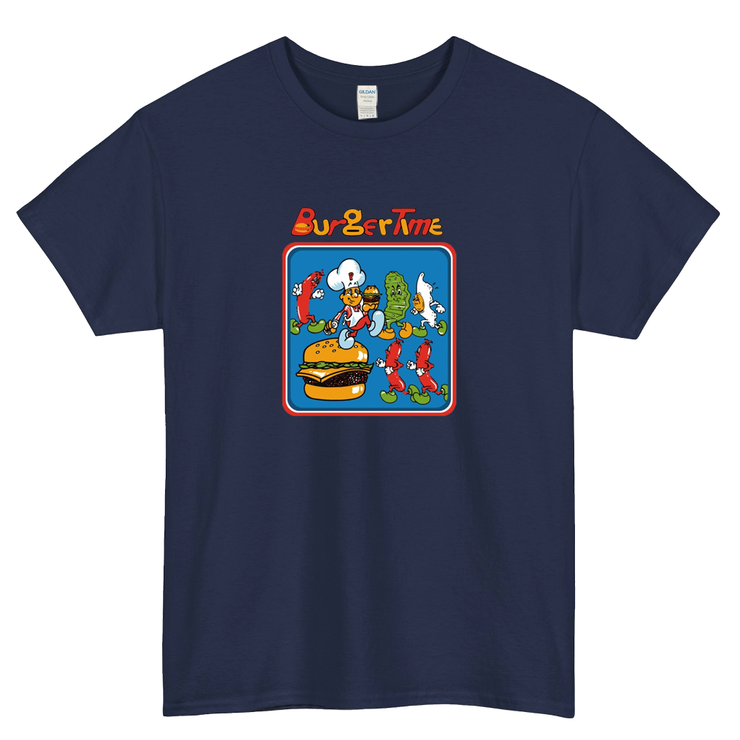 MOST POPULAR Burger Time logo short slevee t shirt SIZE S-3XL -P