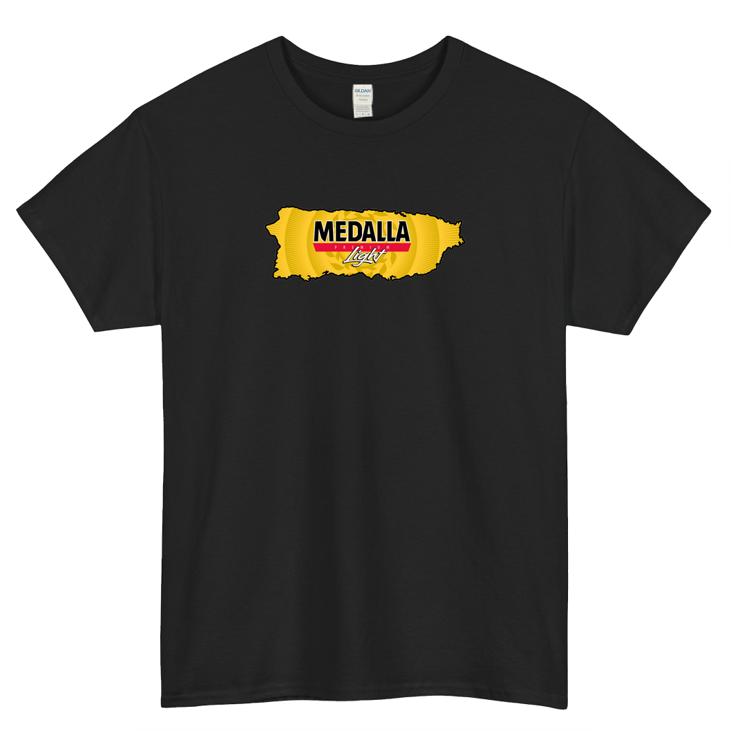 MOST POPULAR Medalla Light Puerto Rico Short Sleeve T-Shirt Size S-3XL -P