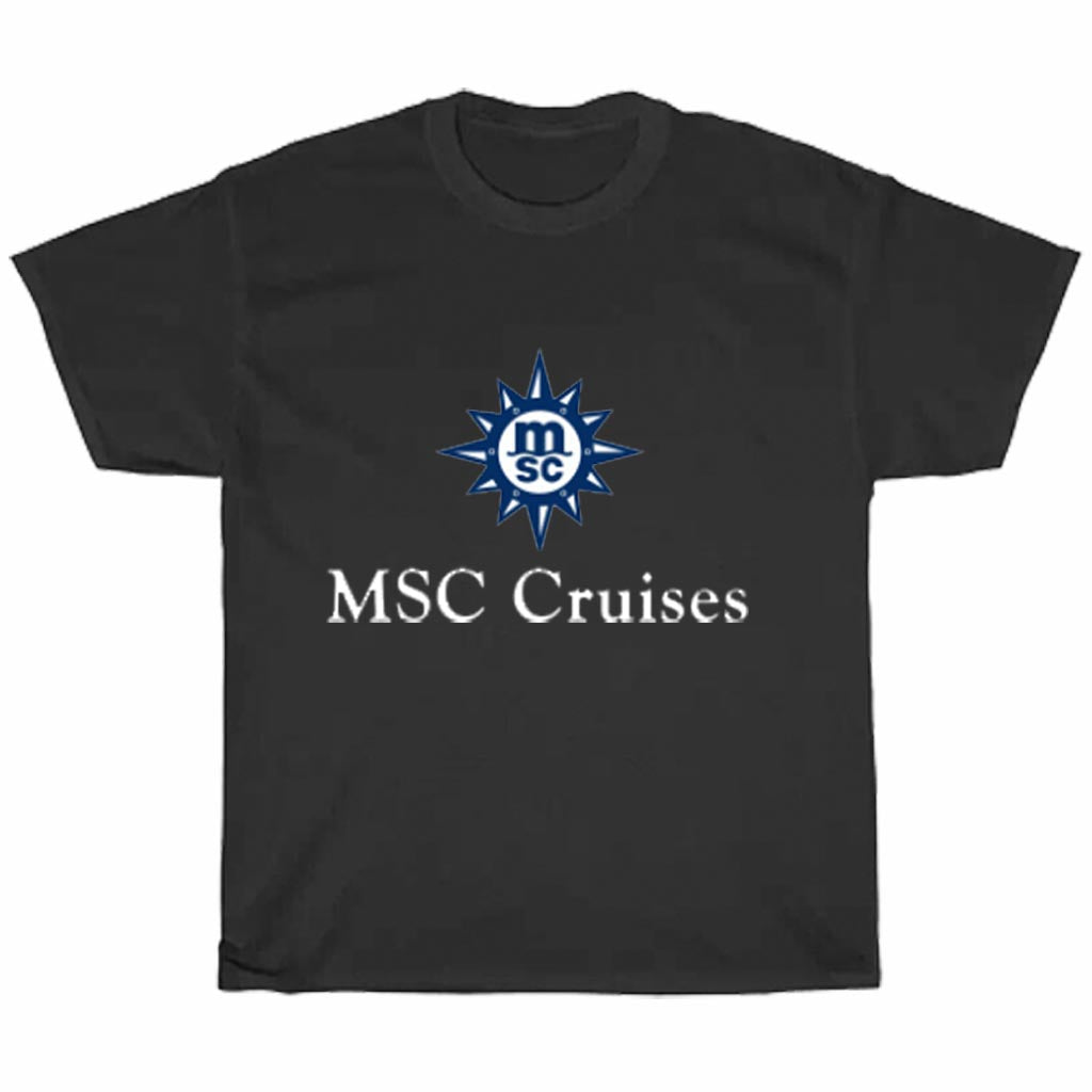 MSC Cruises Logo Men's Unisex T Shirt Size S to 3XL