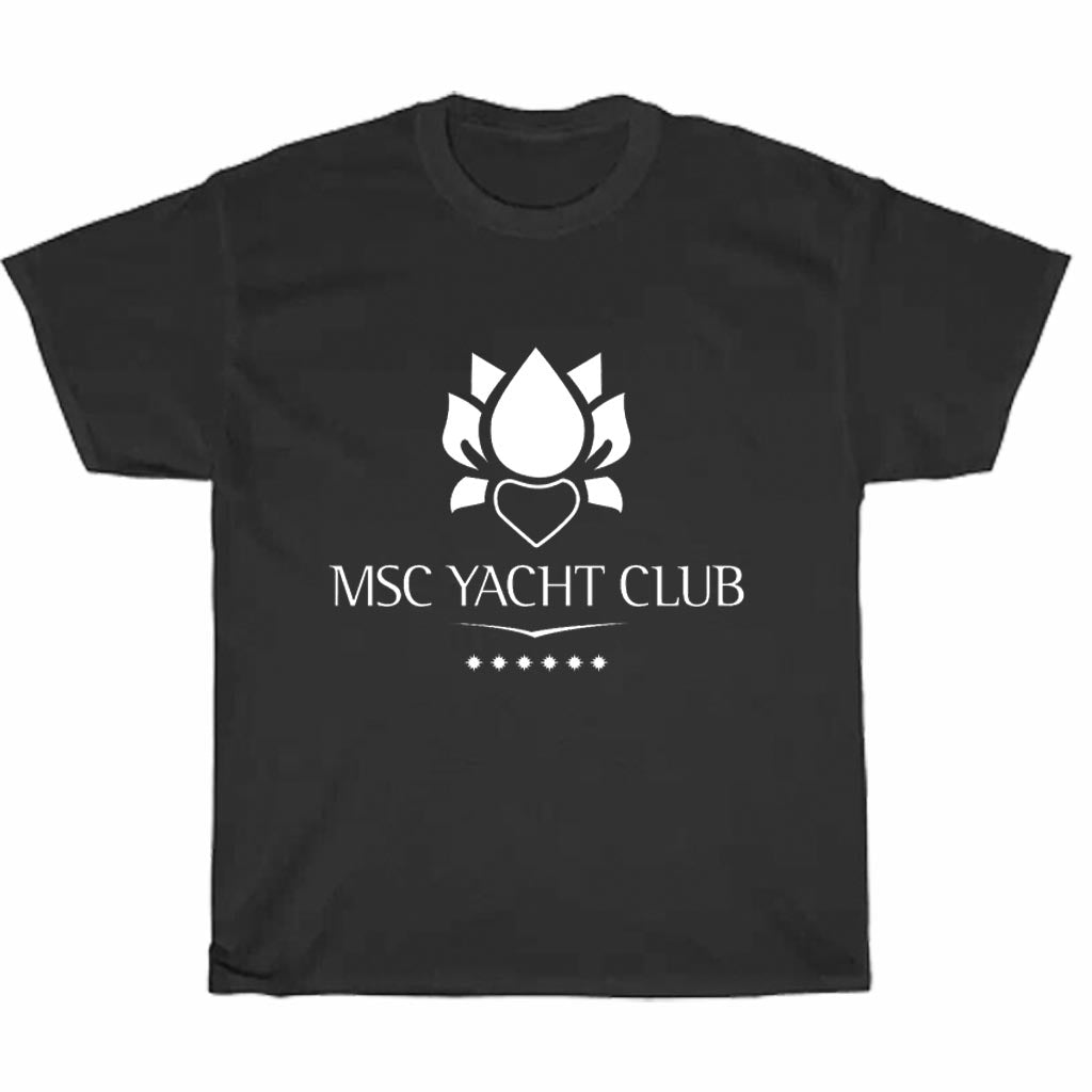 MSC Yacht Club Cruises Logo Men's Unisex T Shirt Size S to 3XL