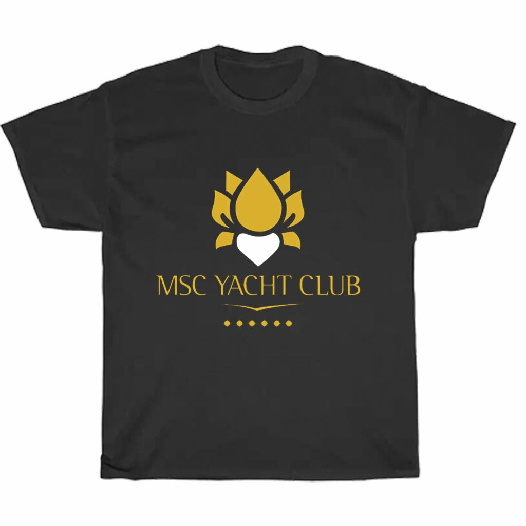 MSC Yacht Club Cruises Logo Men's Unisex T Shirt Size S to 3XL