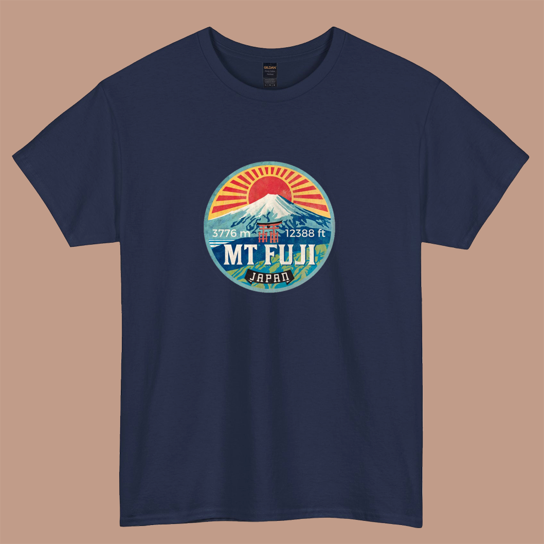 MT Fuji logo short sleeve t shirt S-3XL-P