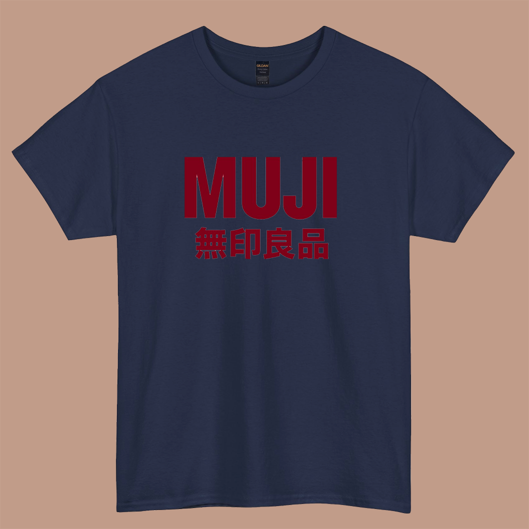 MUJI logo short sleeve t shirt S-3XL-P