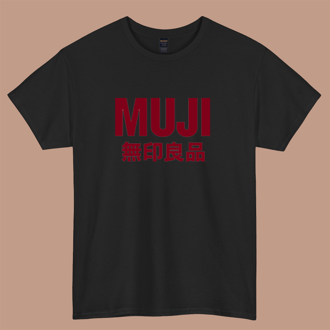 MUJI logo short sleeve t shirt S-3XL-P
