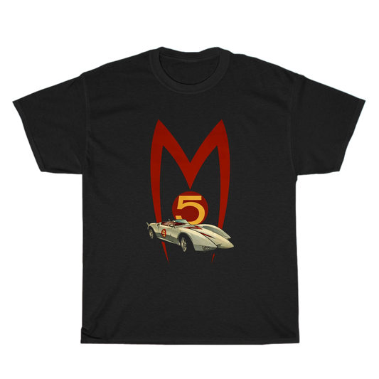 Mach 5 Speed Racer Logo Men's Unisex T Shirt Size S to 3XL