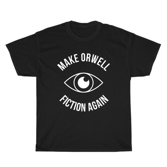 Make Orwell Fiction Again Logo Men's Unisex T Shirt Size S to 3XL