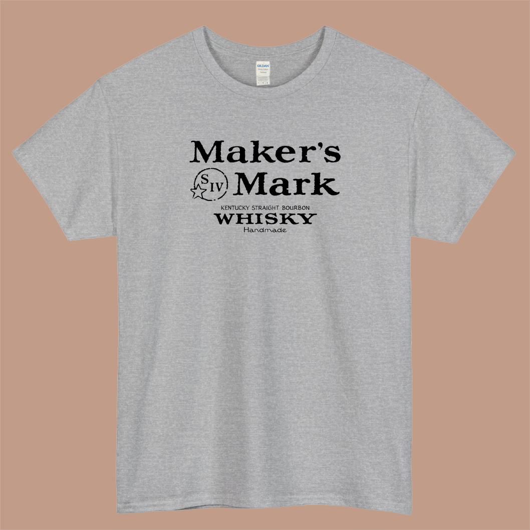 Maker's Mark Bourbon Logo Mens Unisex Short Sleeve T-Shirt Size S-3XL - P