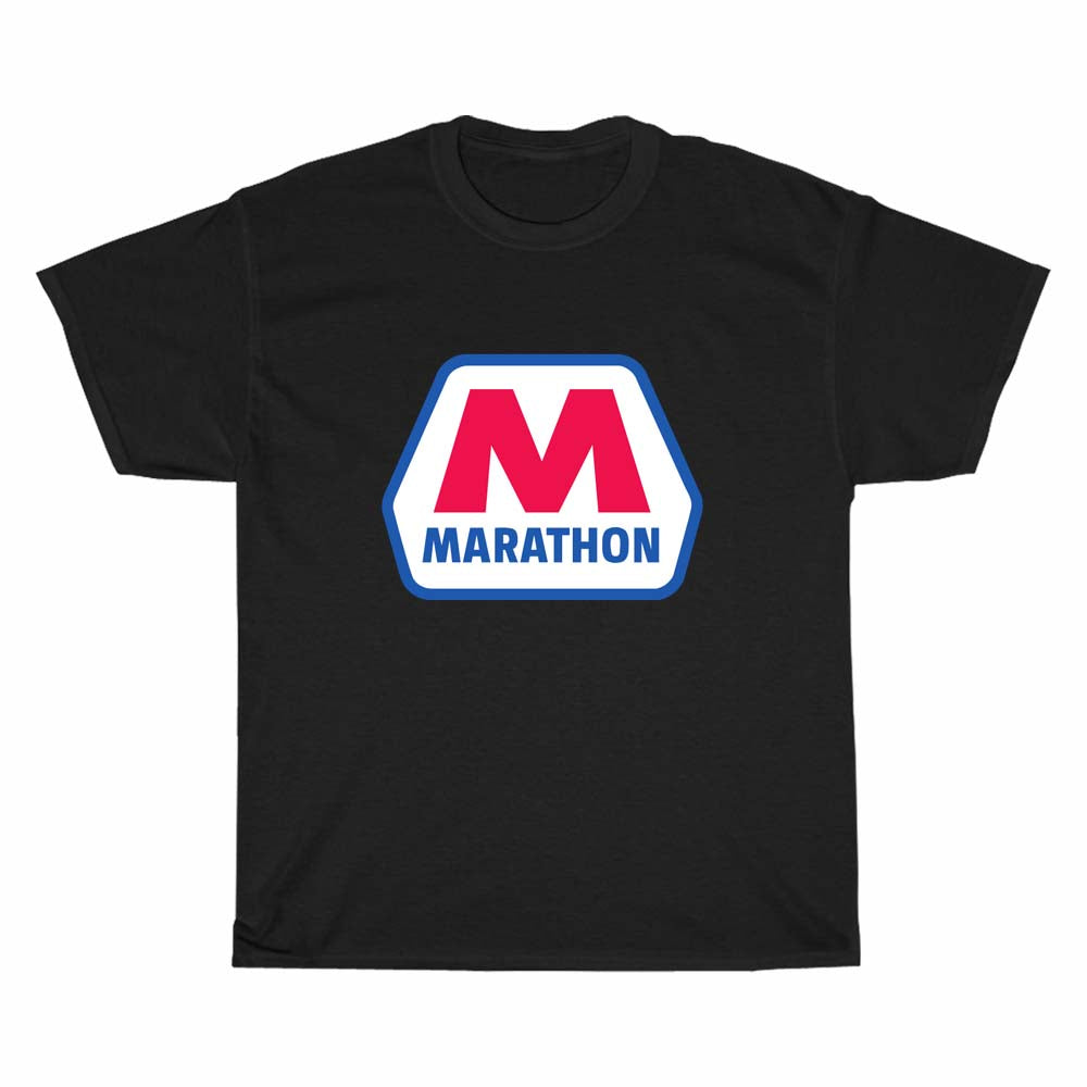 Marathon Oil Gas Logo Men's Unisex T Shirt Size S to 3XL