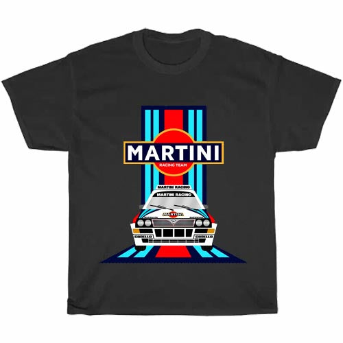 Martini Racing Team Lancia Men's Unisex T Shirt Size S to 3XL