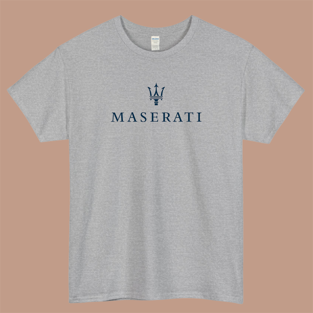 Maserati Logo Mens Unisex Short Sleeve T-Shirt Size S-3XL - P