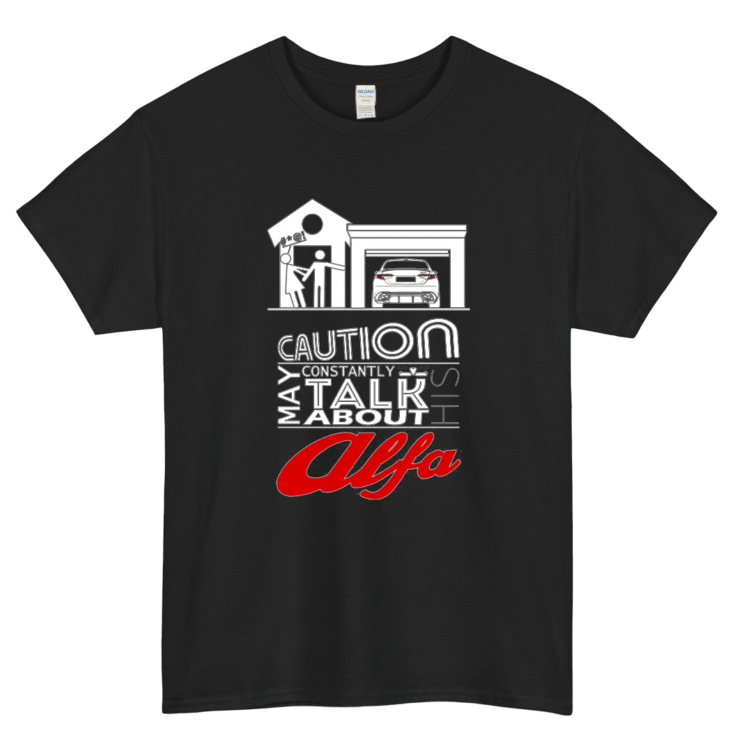 May constantly talk about his alfa Logo Mens Unisex Short Sleeve T-Shirt Size S-3XL - P