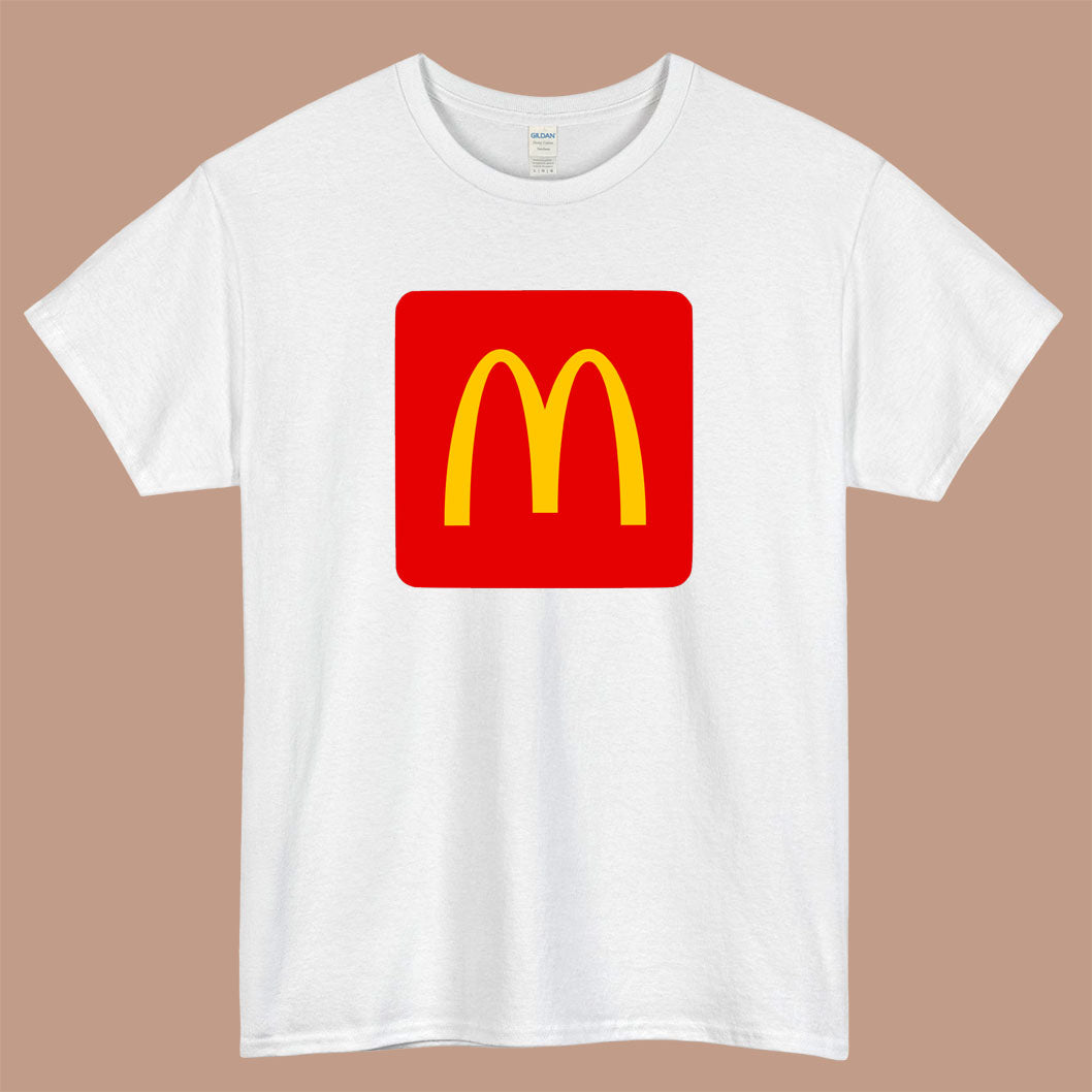 McDonal's 2014 Logo Mens Unisex Short Sleeve White T-Shirt Size S-3XL