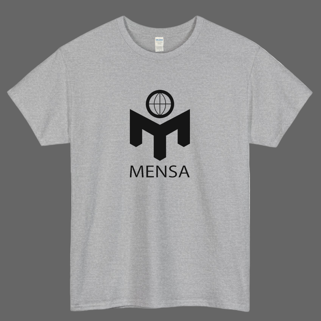 Mensa International LOGO SHORT SLEEVE T SHIRT SIZE S-3XL - P