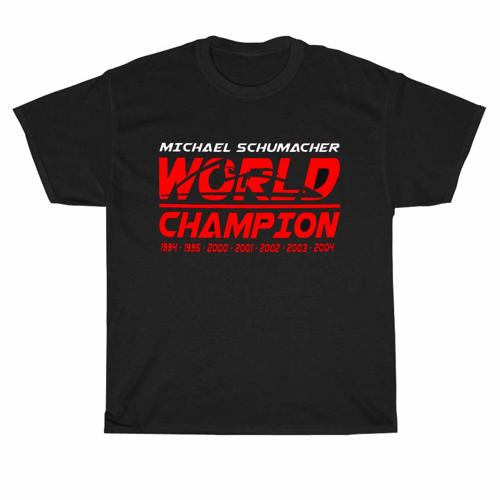 Michael Schumacher World Champion Logo Men's Unisex T Shirt Size S to 3XL